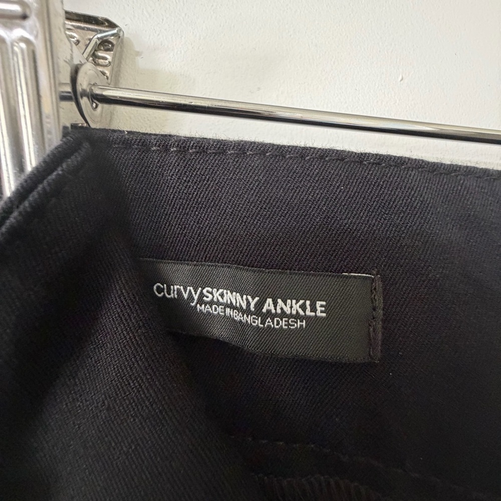 Loft Outlet Black Curvy Skinny Ankle Pants Size 14 - Picture 5 of 11